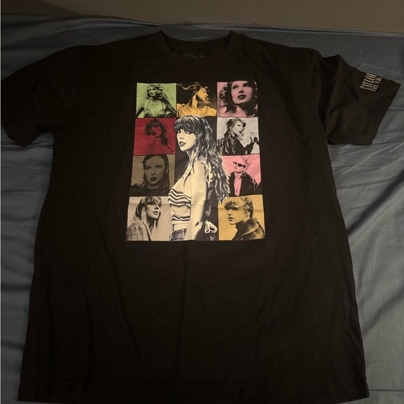 Taylor Swift Black Tee with Colorful Graphic - Picture 1 of 2